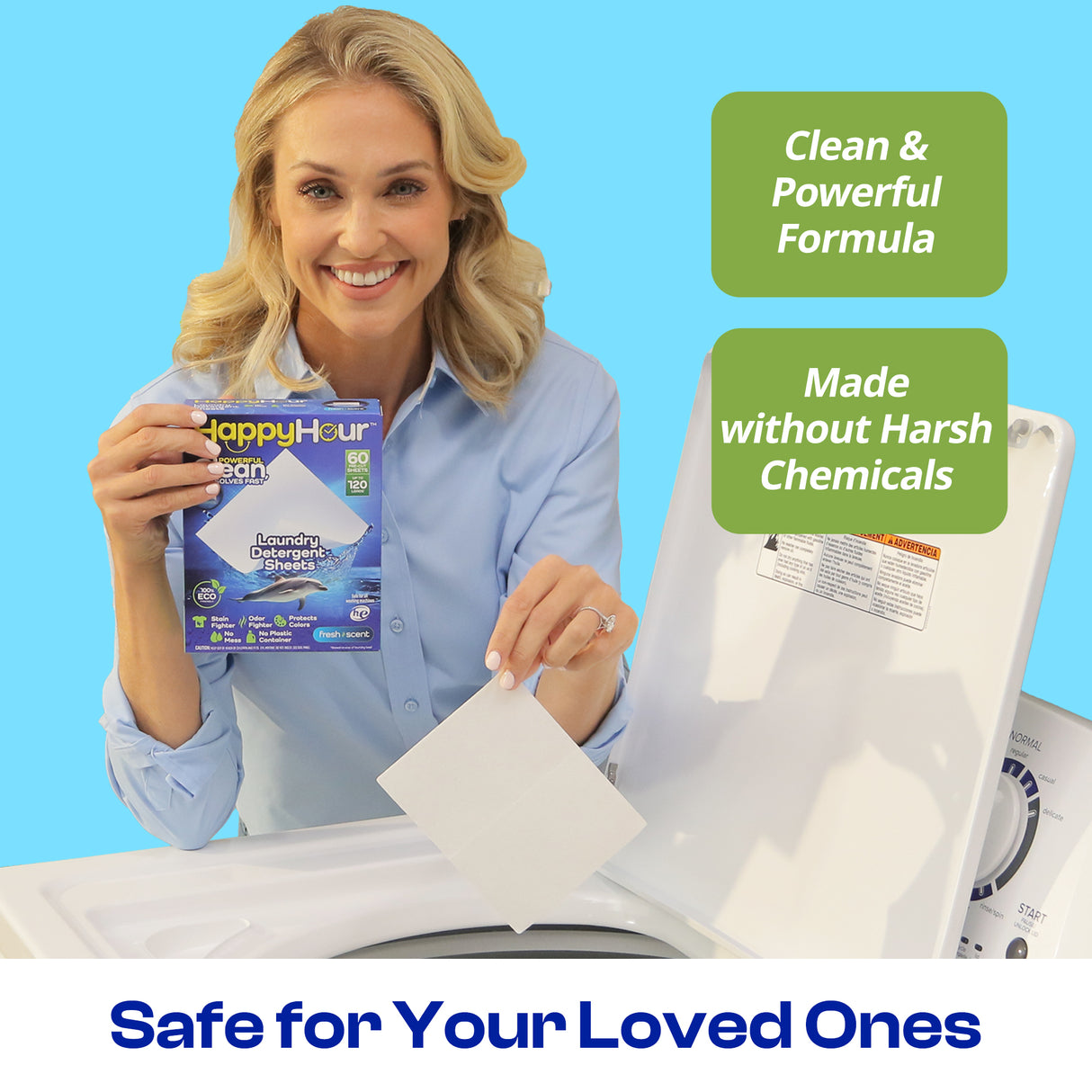 Happy Hour Laundry Detergent Sheets - 120 Loads