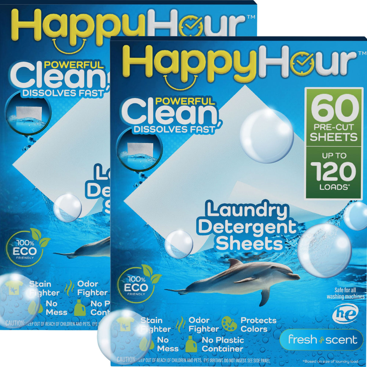 Happy Hour Laundry Detergent Sheets - 120 Loads